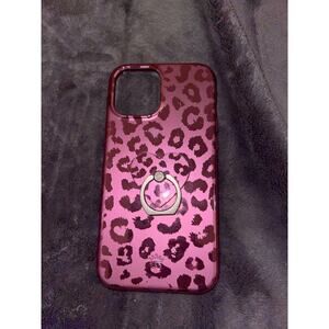 Velvet Caviar Phone Case - 12 Pro Max - Pink Ruby Leopard + Phone Grip